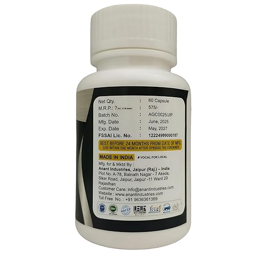 priya anant karela capsules 500mg natural blood sugar control & detox bitter gourd herbal supplement 60 veg capsules