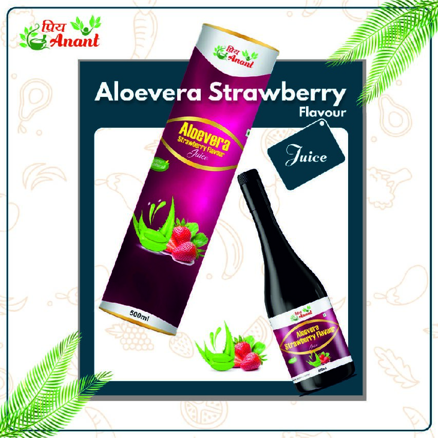 Aloe Vera with Strawberry Juice 500ml - Image 4