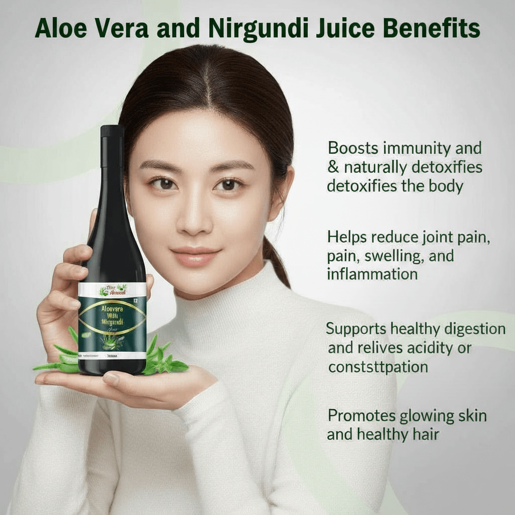 aloe vera and nirgundi juice 500ml